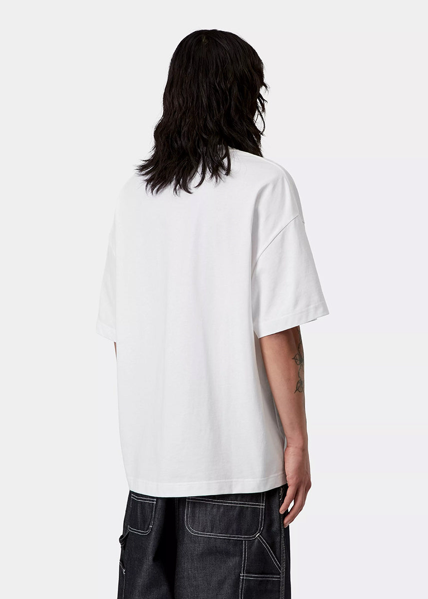 Carhartt WIP I036008 Deconstructed Label white S/S tshirt