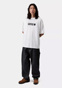 Carhartt WIP I036008 Deconstructed Label white S/S tshirt