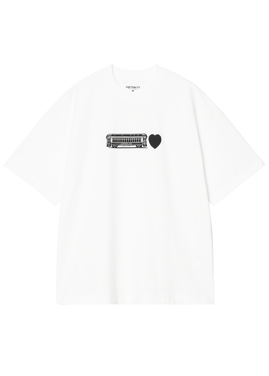 Carhartt WIP I036008 Deconstructed Label white S/S tshirt