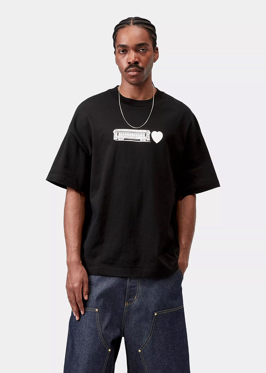 Carhartt WIP I036008 Deconstructed Label black S/S tshirt