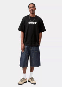 Carhartt WIP I036008 Deconstructed Label black S/S tshirt