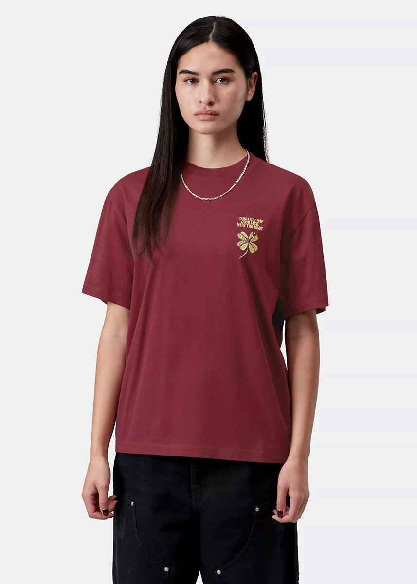 Carhartt WIP I036036 W' Clover marsala S/S tshirt