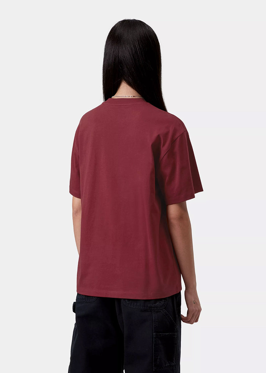 Carhartt WIP I036036 W' Clover marsala S/S tshirt