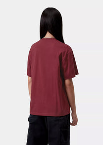 Carhartt WIP I036036 W' Clover marsala S/S tshirt