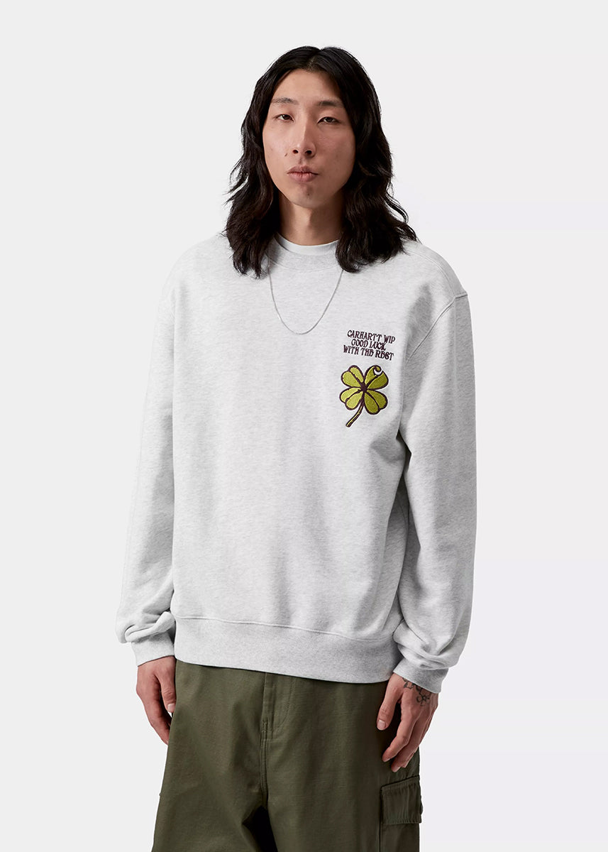 Carhartt WIP I036038 Clover ash heather sweat
