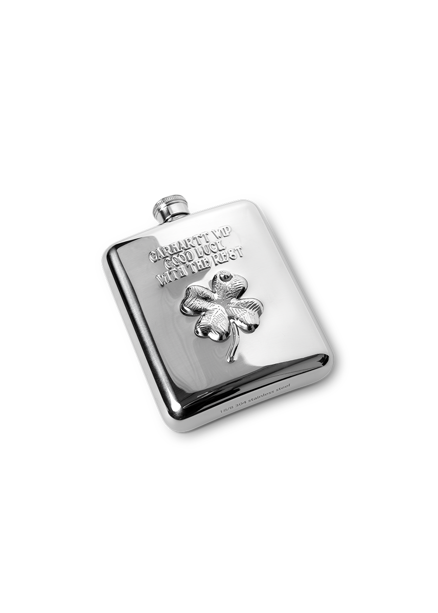 Carhartt WIP I036249 Clover silver flask