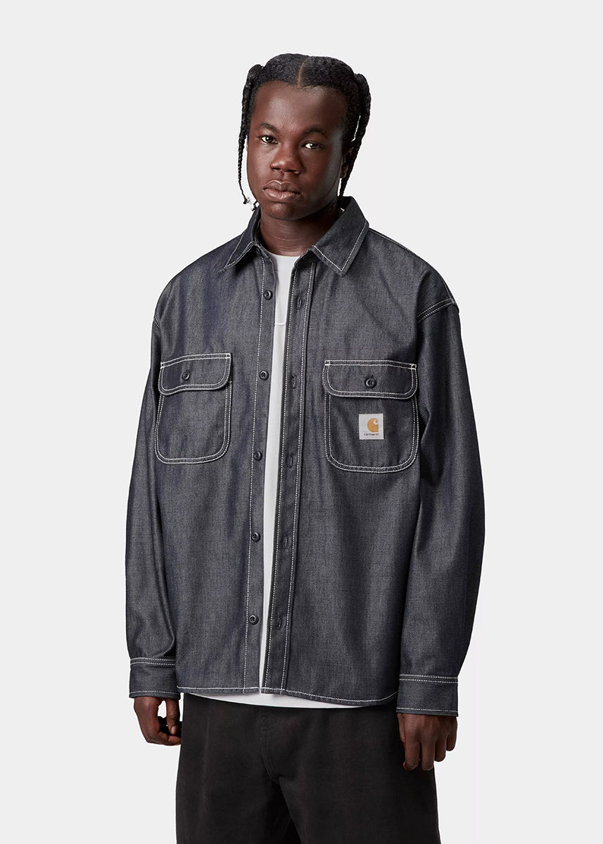Carhartt WIP I036263 Tigan blue rigid shirt jacket