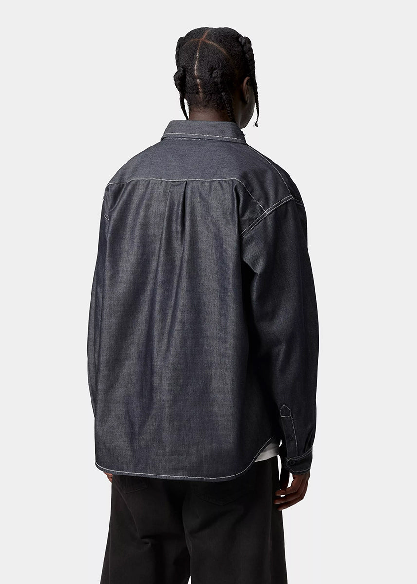 Carhartt WIP I036263 Tigan blue rigid shirt jacket