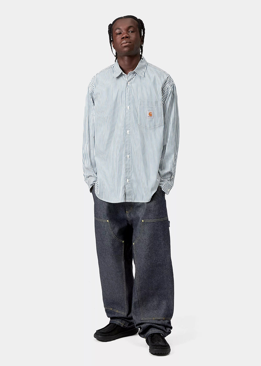 Carhartt WIP I036273 OG Double Knee blue rigid pants