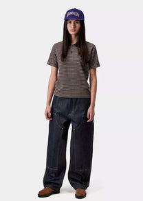 Carhartt WIP I036323 W' Brandon Double Knee blue rigid pants