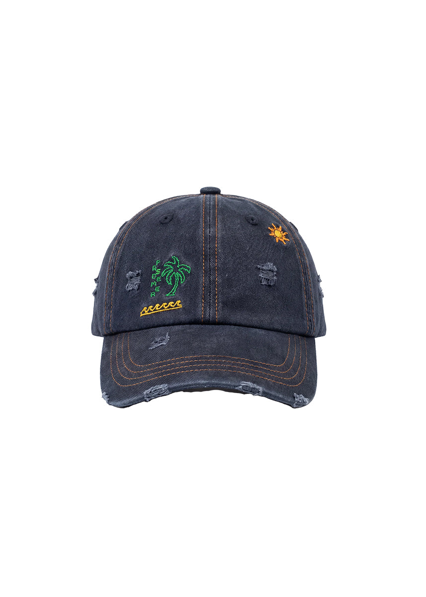 Pas de Mer Postcard hat