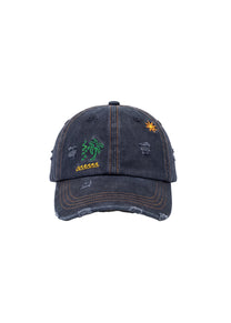 Pas de Mer Postcard hat