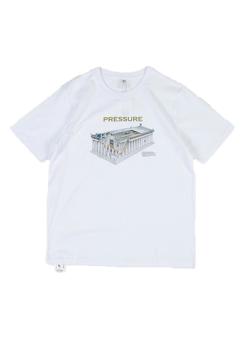 Pressure Akropolis white tee