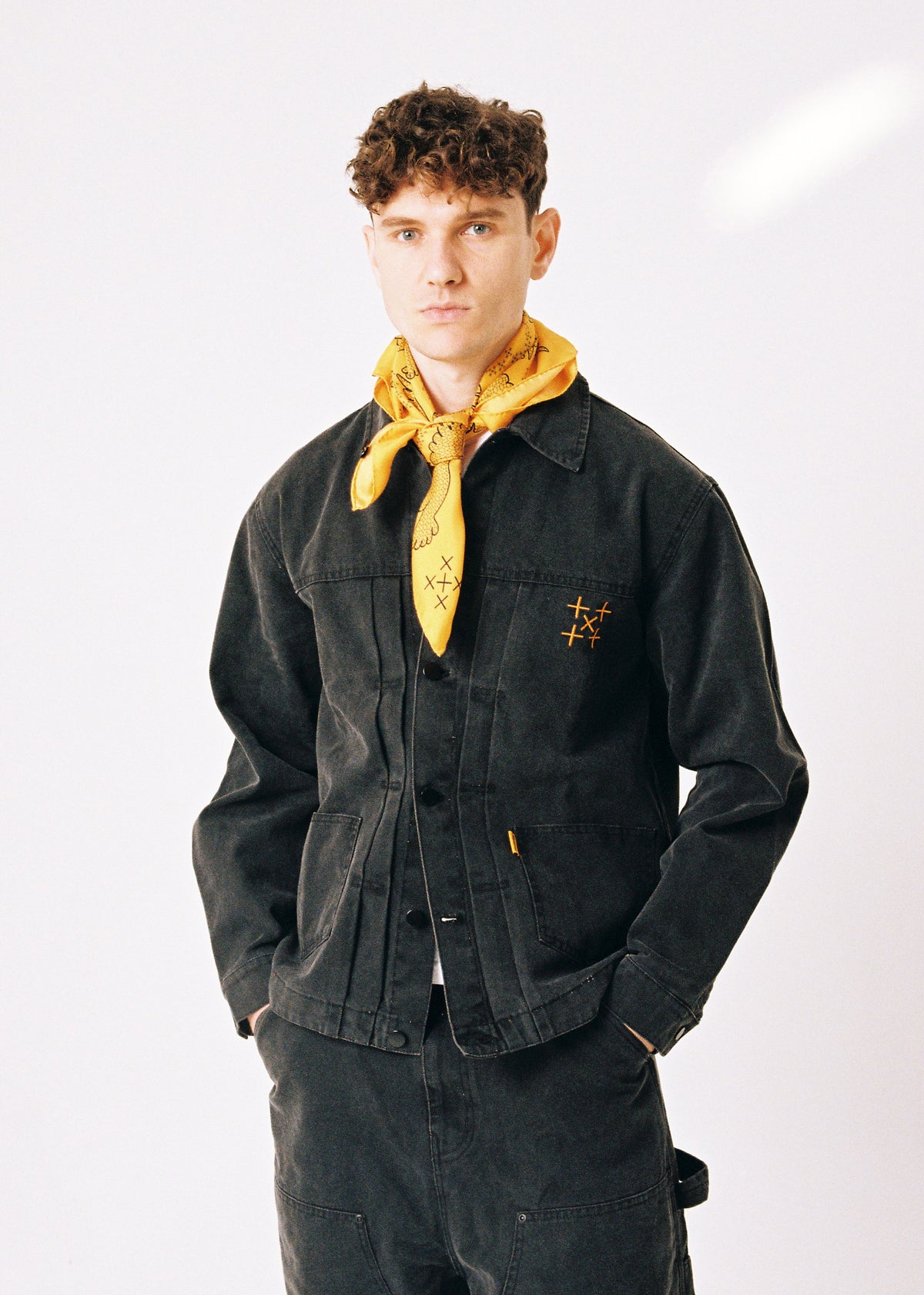 DM Jeans black canvas jacket 13.5 oz