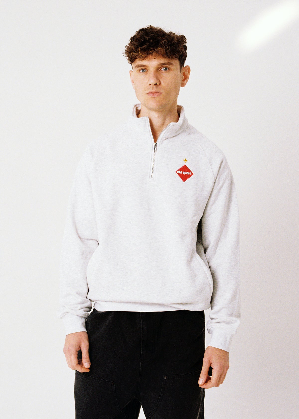 Dangerous Minds SPORT grey half zip sweatshirt