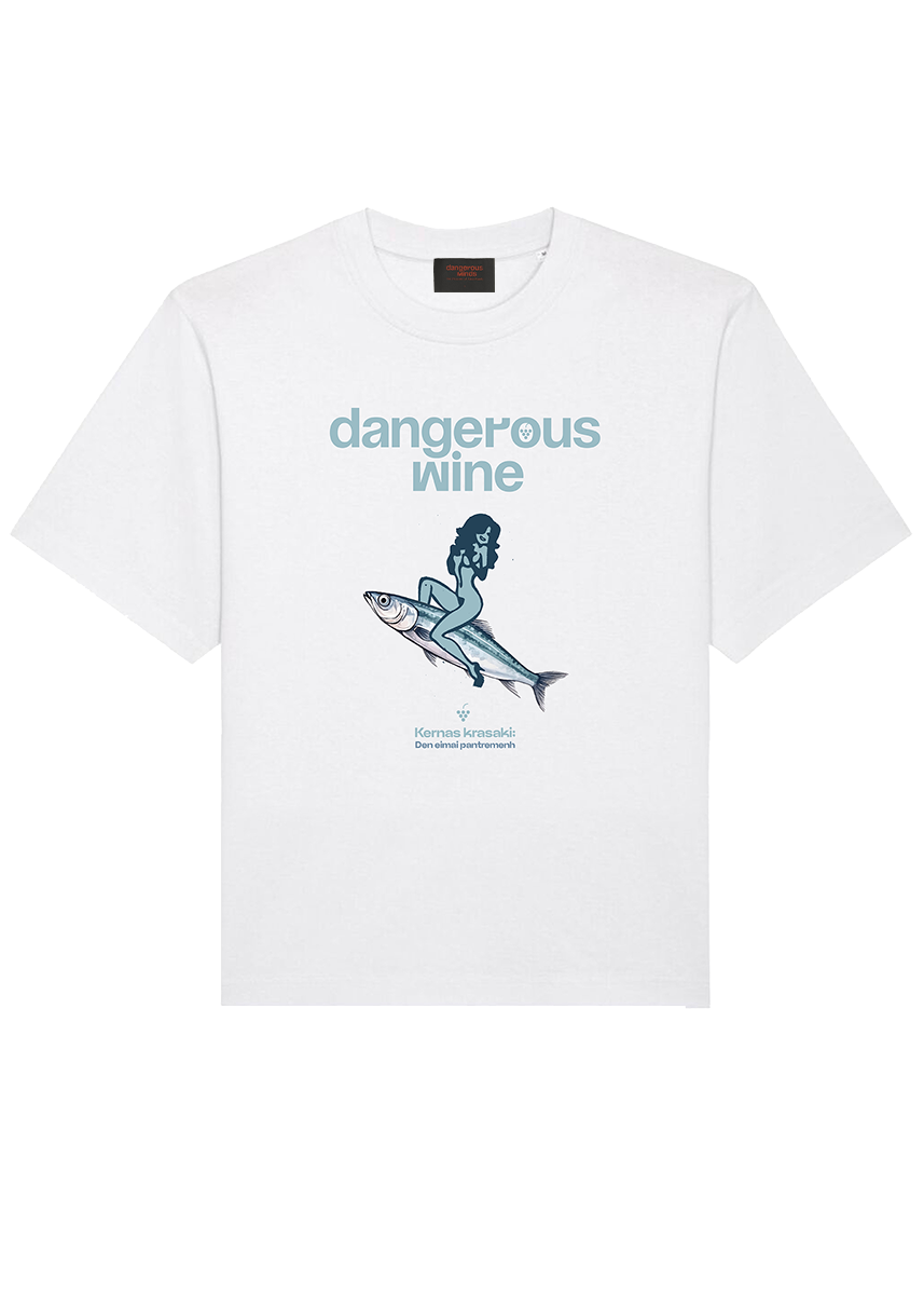 Dangerous Minds WINE Sardela Pantremeni white tshirt