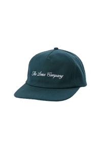 The Loose Company Script Logo dark green cap