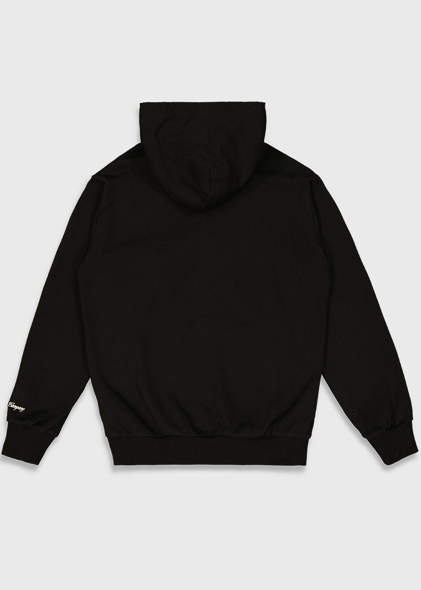 THE LOOSE COMPANY Slipper black zip-up hoodie