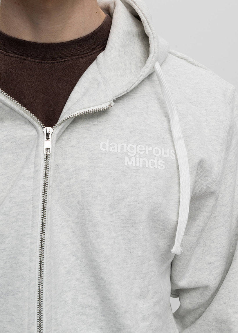 Dangerous Minds Big Dare grey zip hoodie