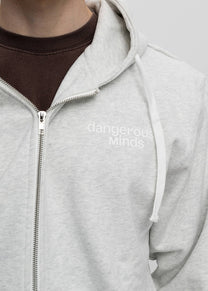 Dangerous Minds Big Dare grey zip hoodie