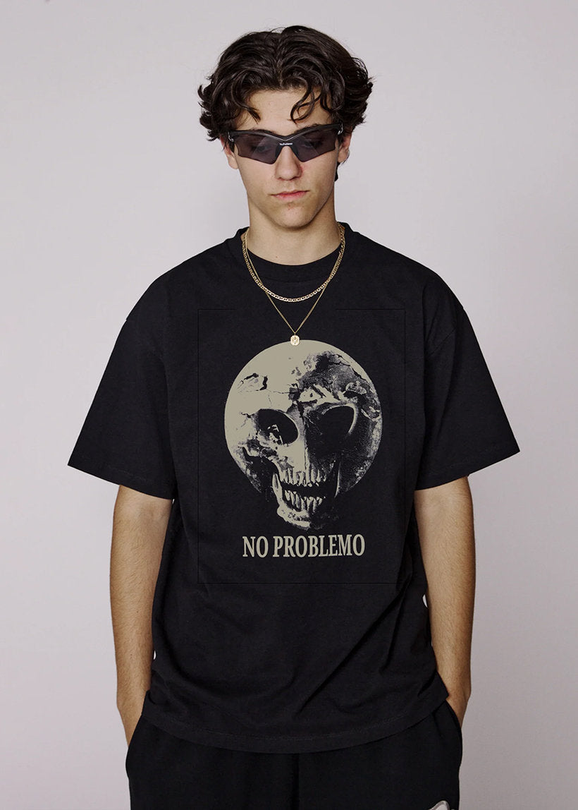 No Problemo Dead Planet black SS tee