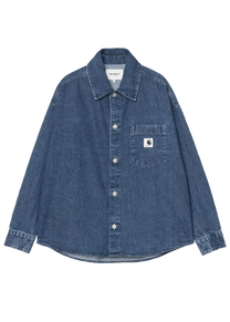 Carhartt WIP I033344 W' Alta blue stone washed shirt jacket