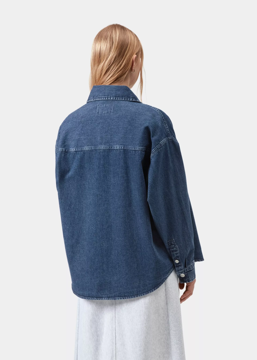 Carhartt WIP I033344 W' Alta blue stone washed shirt jacket