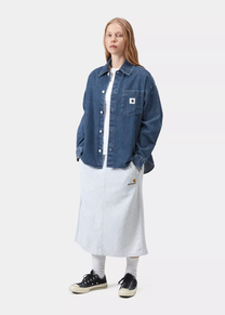 Carhartt WIP I033344 W' Alta blue stone washed shirt jacket