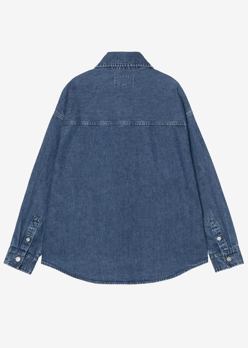 Carhartt WIP I033344 W' Alta blue stone washed shirt jacket