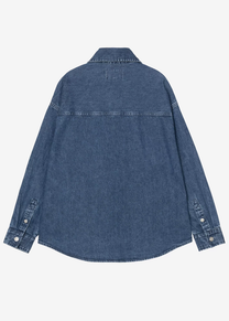 Carhartt WIP I033344 W' Alta blue stone washed shirt jacket