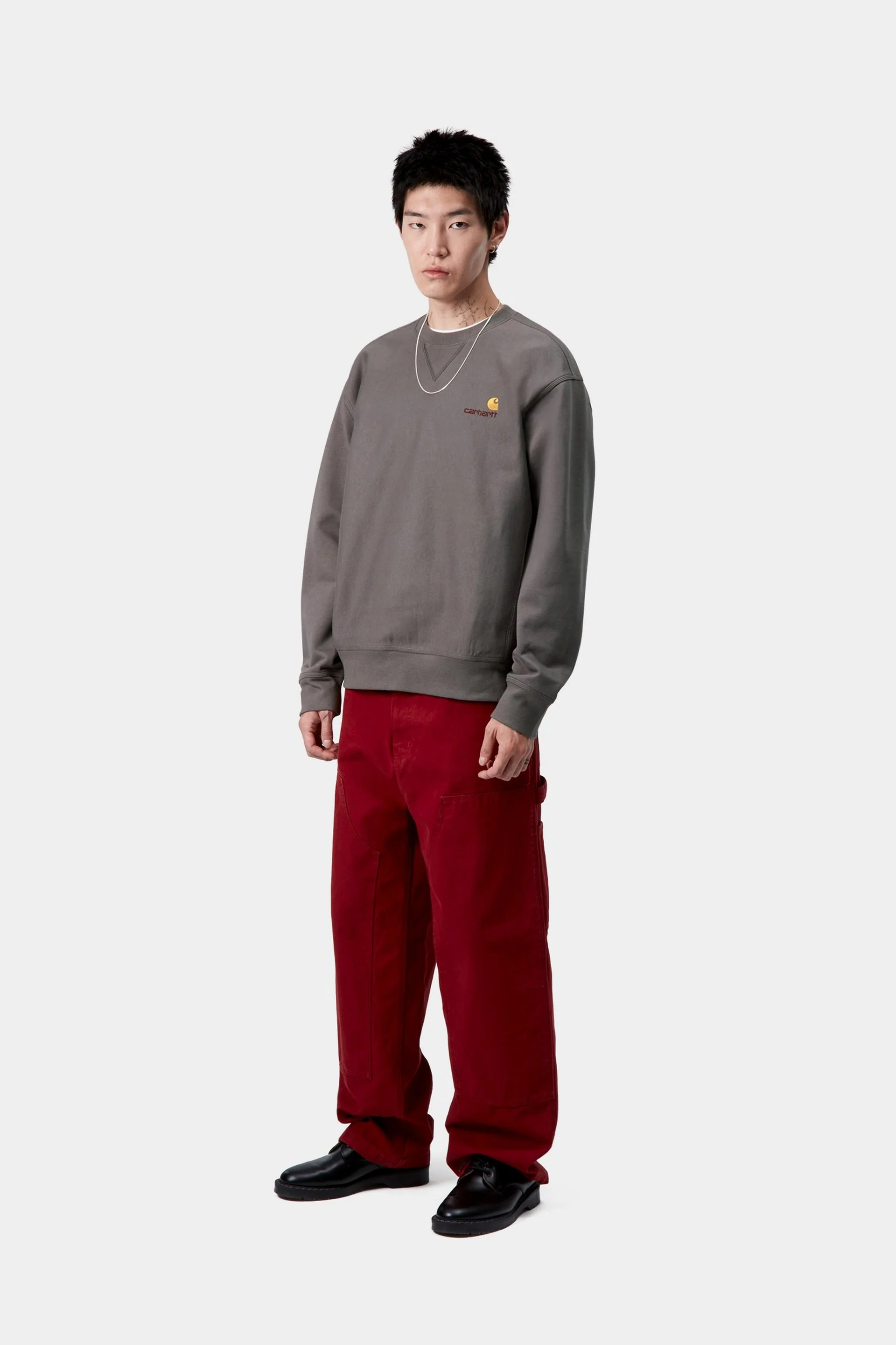 Carhartt WIP I025475 American Script porphyry sweatshirt