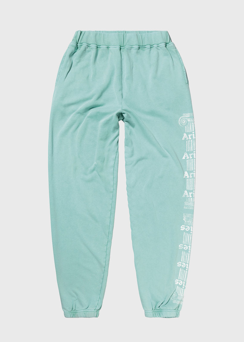 Aries Aged Ancient Column sweatpants acqua