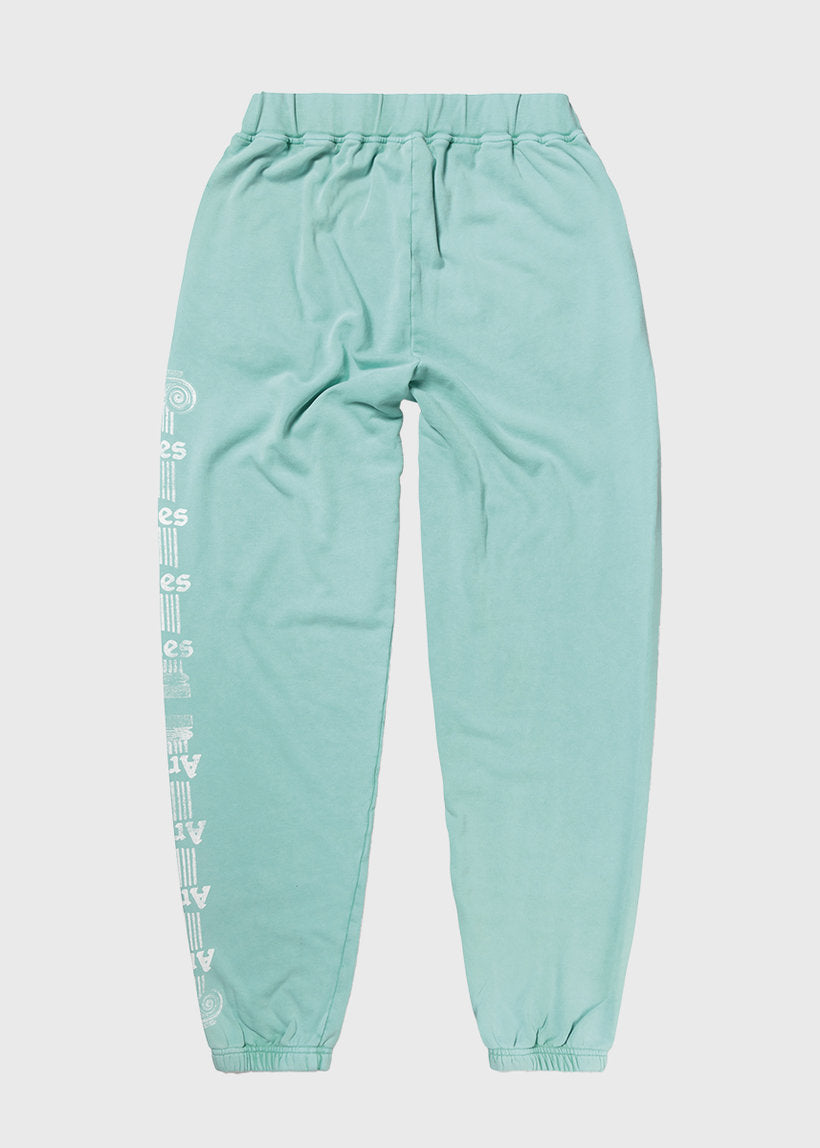 Aries Aged Ancient Column sweatpants acqua