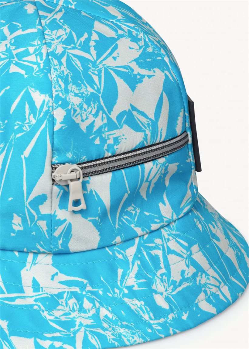 Aries Crinkle Nylon blue bell bucket hat