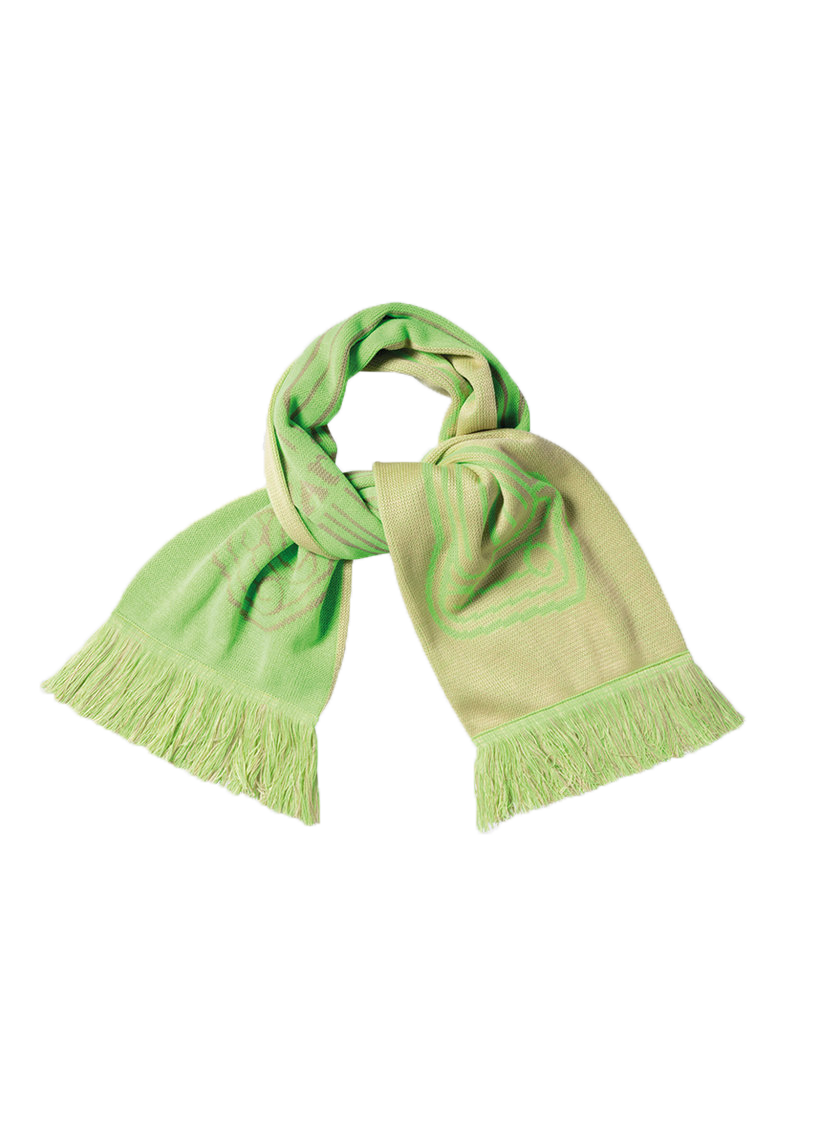 Aries Column fluoro green scarf