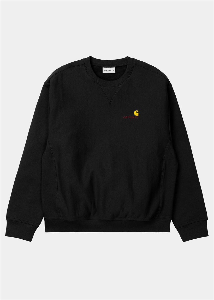 Carhartt WIP I025475 American Script black sweat