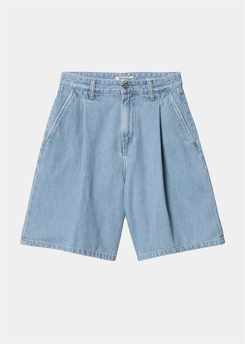 Carhartt WIP I033345 W' Alta blue stone bleached shorts