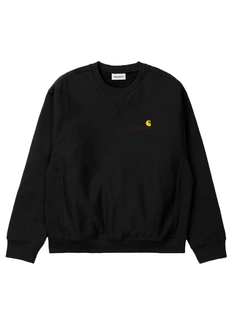 Carhartt WIP I025475 American Script black sweat