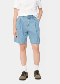 Carhartt WIP I033345 W' Alta blue stone bleached shorts
