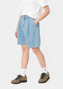 Carhartt WIP I033345 W' Alta blue stone bleached shorts