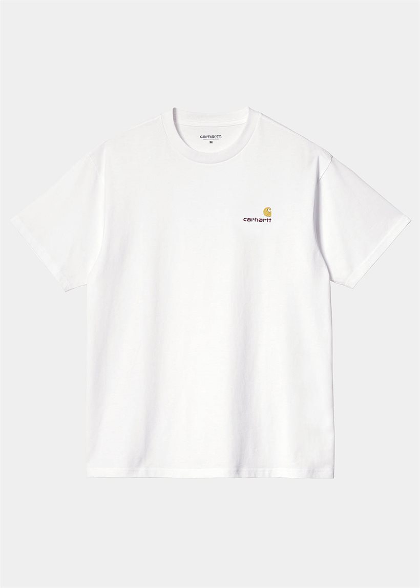 Carhartt WIP I029956 S/S American Script white tshirt