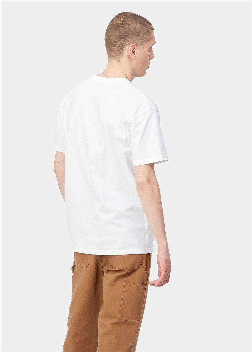 Carhartt WIP I029956 American Script white S/S tshirt
