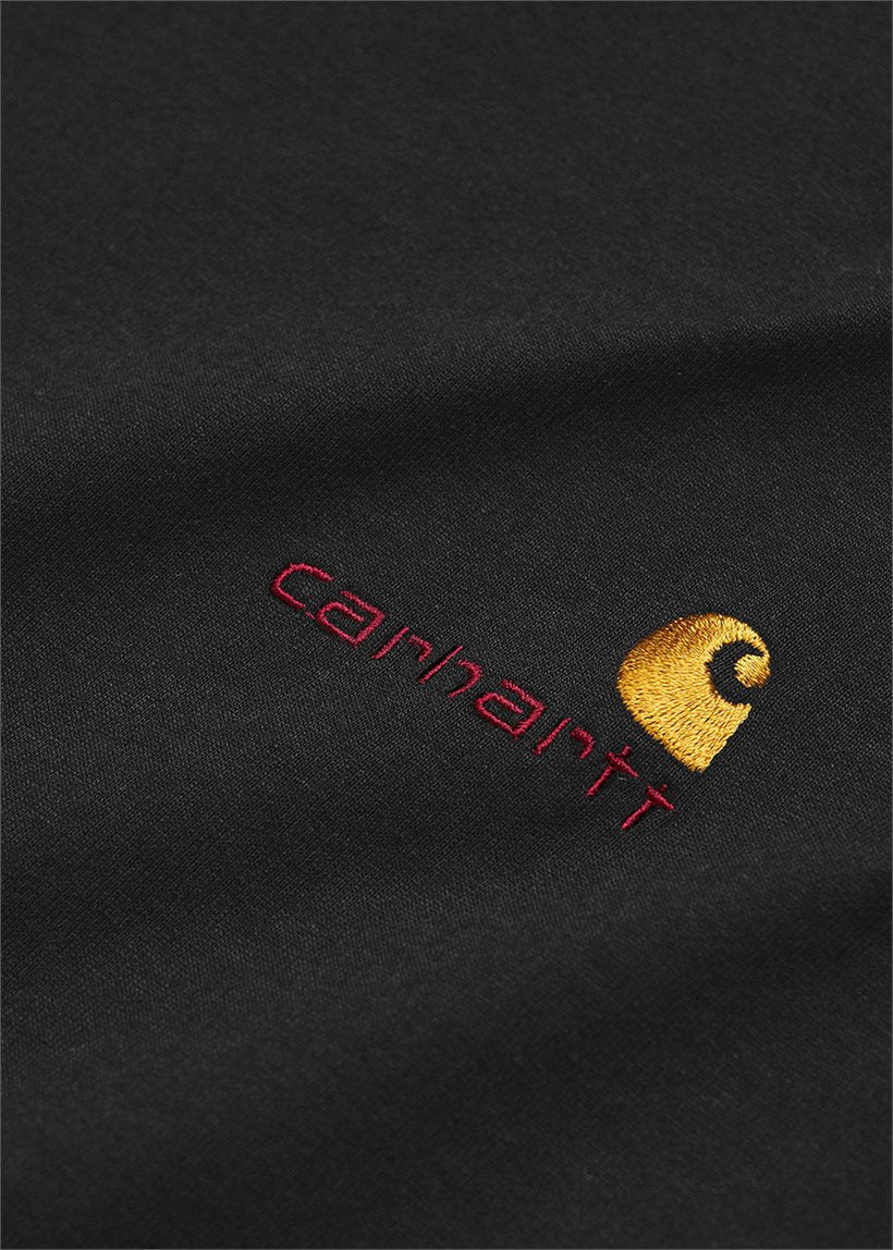 Carhartt WIP I029955 American Script black L/S tshirt