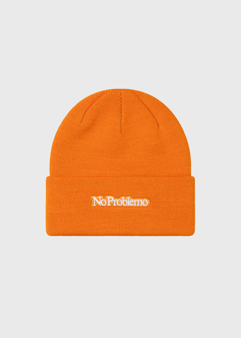 No Problemo Mini Problemo orange beanie