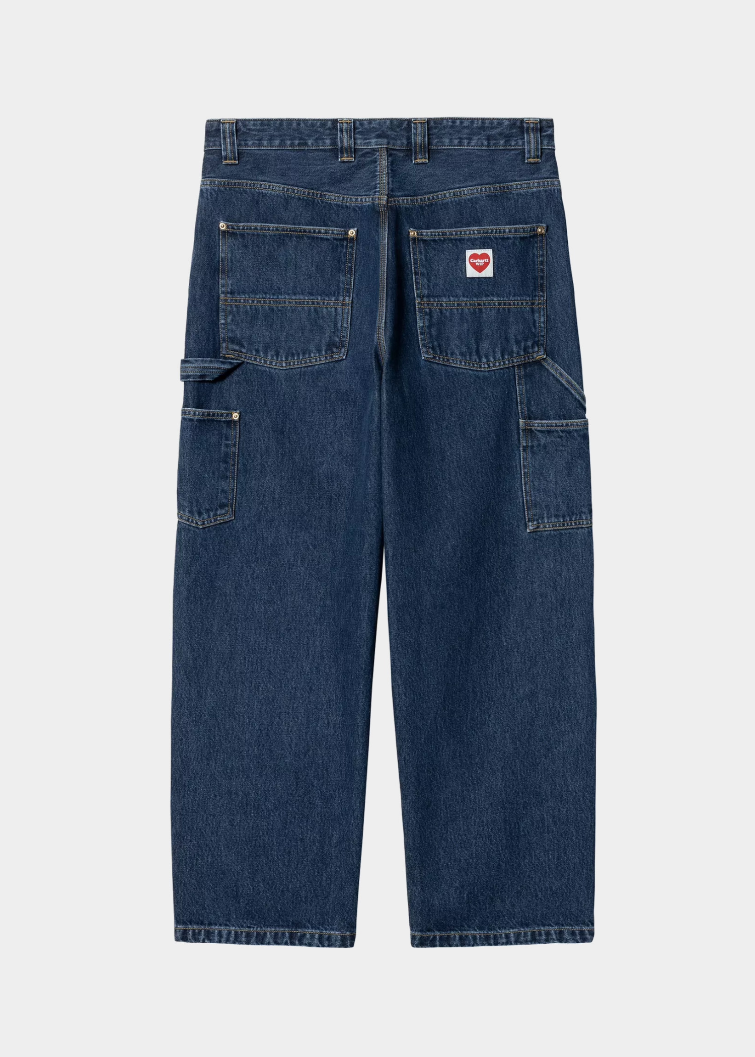 Carhartt WIP I032106 Nash Double Knee blue stone washed pants