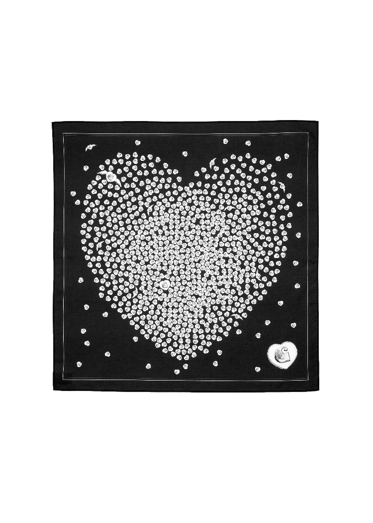 Carhartt WIP I035746 Heart To Hartt black bandana