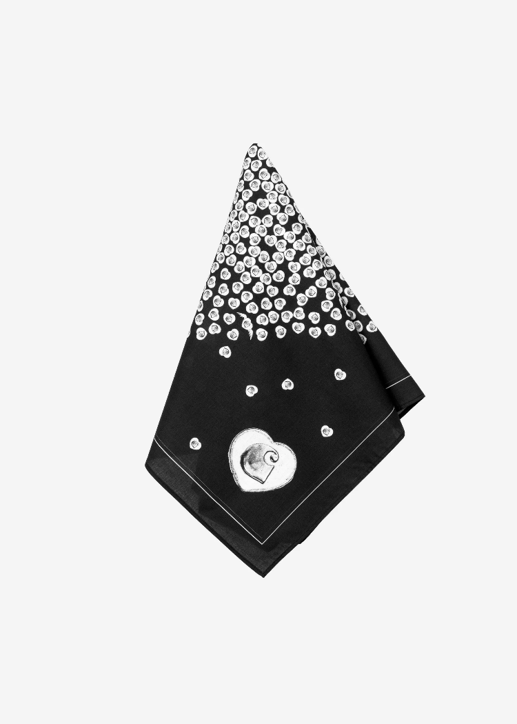 Carhartt WIP I035746 Heart To Hartt black bandana