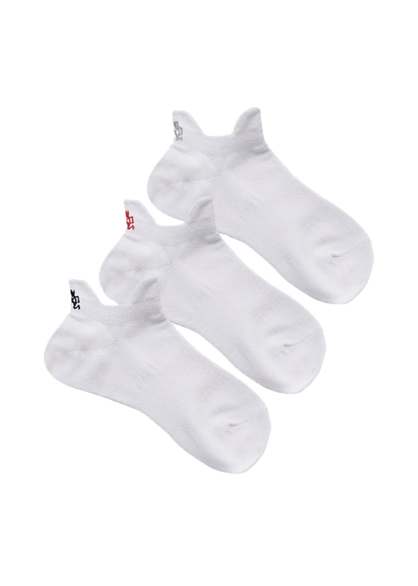 Gramicci SX-M02 Basic white sneaker socks (3 sets)