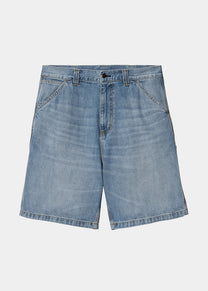 Carhartt WIP I034872 OG Single Knee burst washed blue shorts