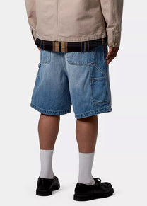 Carhartt WIP I034872 OG Single Knee burst washed blue shorts